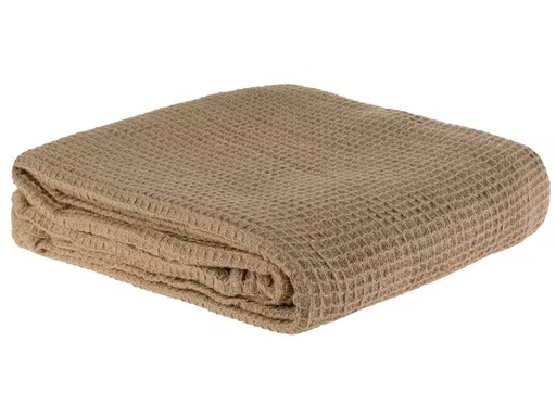[90338717 1610591] COCON Decke Waffeltuch 150 x 200 cm, Taupe
