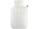 Hugo Frosch Wärmflasche PVC Strickbezug weiss 1.8 l