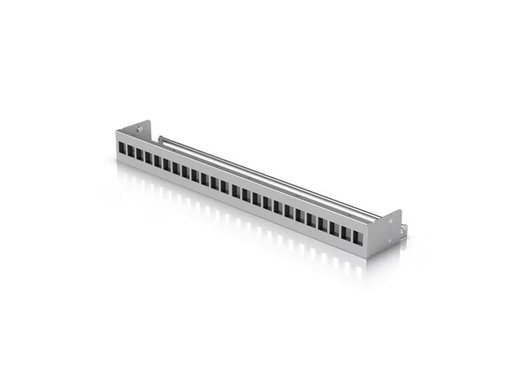 [90338733 1693537] Ubiquiti 24-Port Blank Keystone Patch Panel 1HE 19, Grau