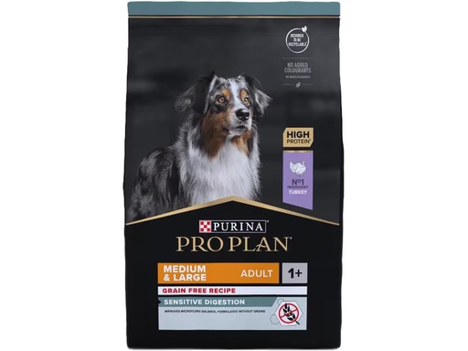 [90338752 1279482] Purina Pro Plan Trockenfutter M/L Adult Sens. Dig. Grainfree Truth., 2.5 kg