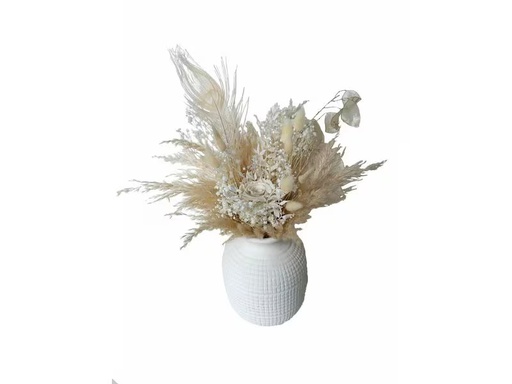 [90338769 1686274] Soli Collection Trockenblumen Michaela Weiss-Gelb/Braun