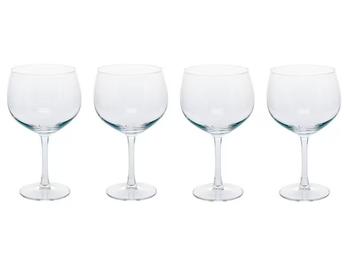 [90338786 1681320] FURBER Gin Glas 650 ml, 4 Stück, Transparent