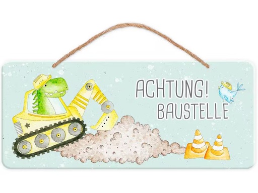 [90338851 1680264] Grätz Schild Bauarbeiter 35 x 15 cm