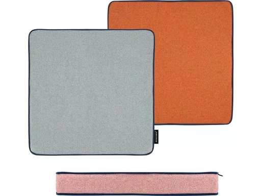 [90338882 1687631] Remember Sitzkissen Peanut 40 x 40 cm, Grau/Orange/Rosa