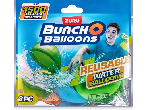 [90339015 1678272] Zuru Bunch O Balloons Reusable Water Balloons 3er-Pack assortiert