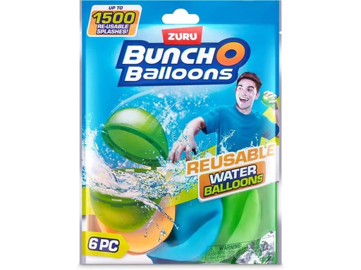 [90339063 1678273] Zuru Bunch O Balloons Reusable Water Balloons 6er-Pack assortiert