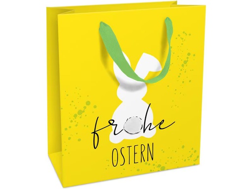 [90339064 1665512] Braun + Company Geschenktasche Weisser Hase 18 x 21 x 8 cm
