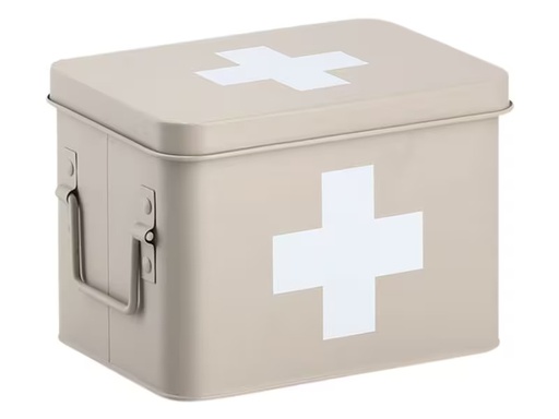 [90339107 1681488] Zeller Present Erste Hilfe Schrank 21.5 x 16 x 16 cm, Beige