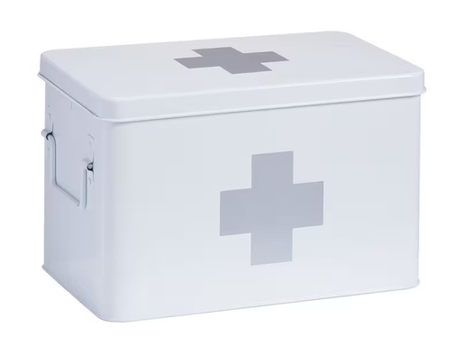 [90339153 1681490] Zeller Present Erste Hilfe Schrank 32 x 19.5 x 20 cm, Weiss