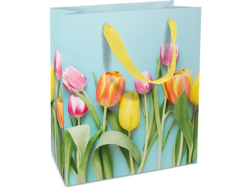 [90339158 1665513] Braun + Company Geschenktasche Tulpen 18 x 21 x 8 cm