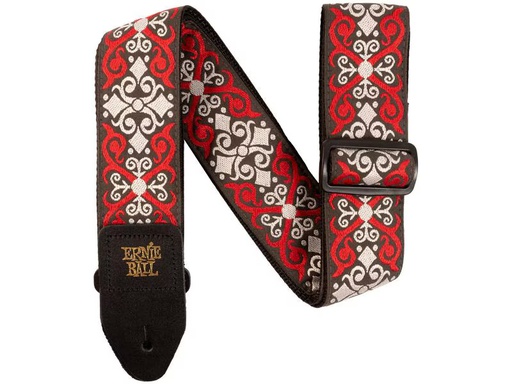 [90339260 1308559] Ernie Ball Gitarrengurt Jacquard Red Rose