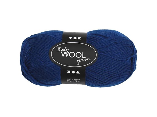 [90054090 1084448] Creativ Company Wolle Babygarn Merino 50 g 14/4 Dunkelblau