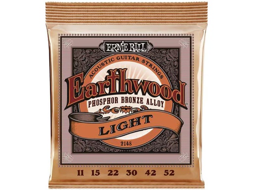 [90339603 1380356] Ernie Ball Gitarrensaiten 2148 Earthwood PB – Light 11-52