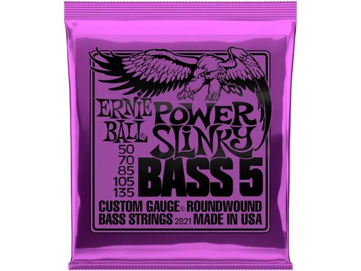 [90339625 1380381] Ernie Ball Basssaiten 2821 Slinky Bass 5 – Power 50-135