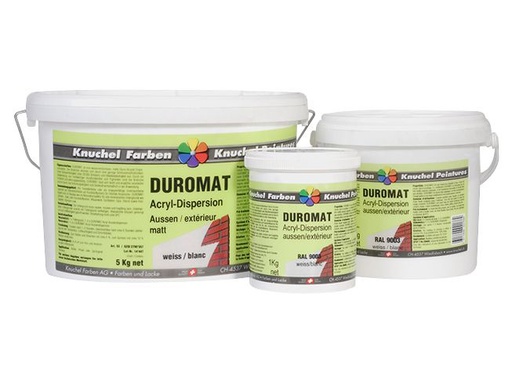[90339700 1674409] Knuchel Aussendispersion Duromat 1 kg Weiss 9003