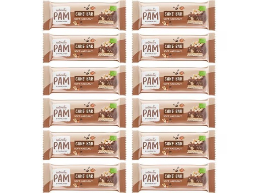 [90339729 1665987] Naturally Pam Riegel Bio Cake Bar – Soft Hazelnut 12 x 44 g