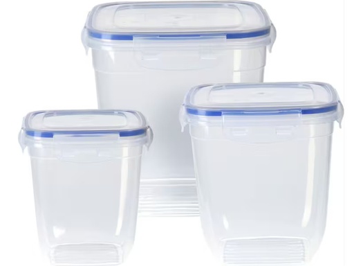 [90339746 1681340] FURBER Vorratsbehälter 3-teilig, Transparent