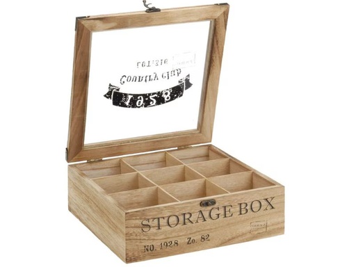 [90339800 1681364] FURBER Teebeutel-Box Braun