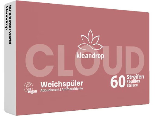 [90340023 1677392] kleandrop Weichspüler Streifen Clouds 60 Stück