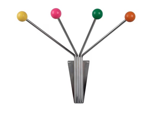 [90340037 1683828] present time Wandhaken Neptune Small 4 Haken, Mehrfarbig