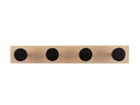 present time Garderobenleiste Knobs Small 4 Haken, Nature