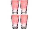 Leonardo Trinkglas Twist 300 ml, 4 Stück, Rot