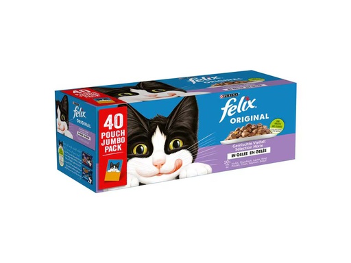 [90340163 1679983] Felix Nassfutter Fleisch &amp; Fisch in Gelée, 40 x 85 g