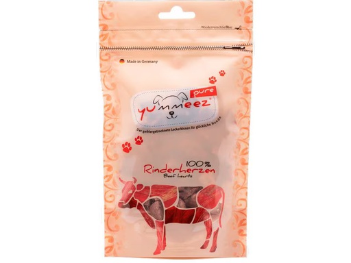 [90340165 1652968] Yummeez Leckerli pure Rinderherzen, 35 g