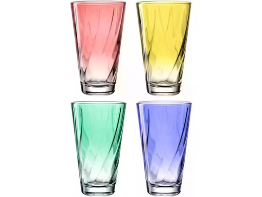 [90340178 1677105] Leonardo Trinkglas Twist 300 ml, 1 Stück, Transparent