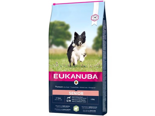 [90340180 1651836] Eukanuba Trockenfutter Senior Lamm &amp; Reis S&amp;M, 12 kg