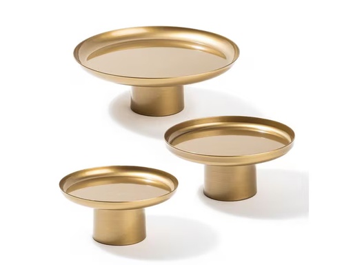[90340233 1683049] Wallxpert Dekoschale 25.5/20.5/18.5 cm, 1 Stück, Gold