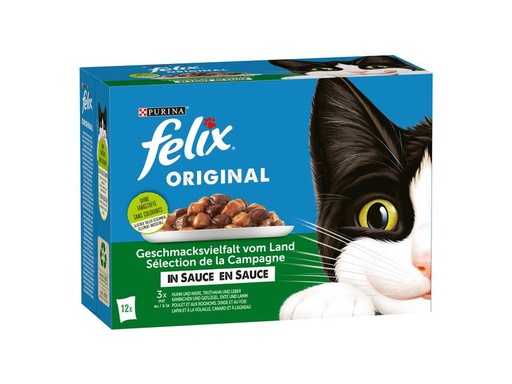 [90340268 1679978] Felix Nassfutter Fleisch &amp; Geflügel in Sauce, 12 x 85g