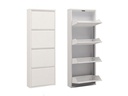 Woody Fashion Schuhschrank  50 x 137 x 15 cm, Weiss