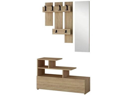 [90340275 1683295] Woody Fashion Garderobenständer Vesty 3-er Set, Nature