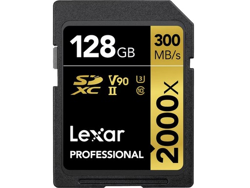 [90340282 1634275] Lexar SDXC-Karte Professional 2000x GOLD Series 128 GB