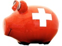G. Wurm Spardose Schweizer Bank 12.5 x 9 x 9 cm