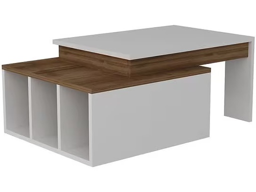 [90340374 1683272] Woody Fashion Couchtisch Kolarado 90 x 37.4 x 60 cm, Nature/Weiss