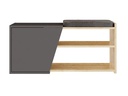Woody Fashion Schuhschrank  Fiona 104 x 37 x 47 cm, Grau/Nature