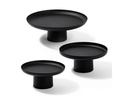 Wallxpert Dekoschale 25.5/20.5/18.5 cm, 1 Stück, Schwarz