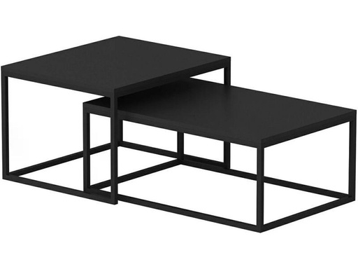 [90340409 1683269] Woody Fashion Couchtisch Leka 2-ert Set, Schwarz