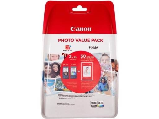 [90054179 982254] Canon Tinte PG-560XL + CL-561XL / 3712C004