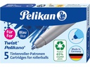Pelikan Tintenpatrone Twist eco Blau, 5 Stück