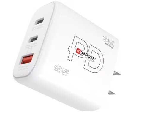 [90340529 1678049] SKROSS USB-Wandladegerät Power Charger 65W, GaN US