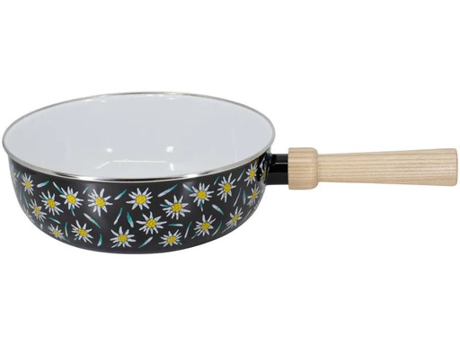 [90054191 942555] Kadastar Fondue-Caquelon Edelweiss Wiese Schwarz