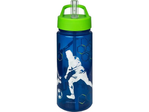 [90340651 1684045] Scooli Trinkflasche Fussball 500 ml, Blau/Grün