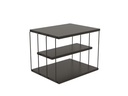Woody Fashion Couchtisch Lifon 50 x 33 x 40 cm, Schwarz