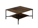 Woody Fashion Couchtisch Black Line 80 x 80 x 40 cm, Braun