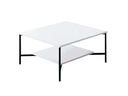 Woody Fashion Couchtisch Black Line 80 x 80 x 40 cm, Weiss