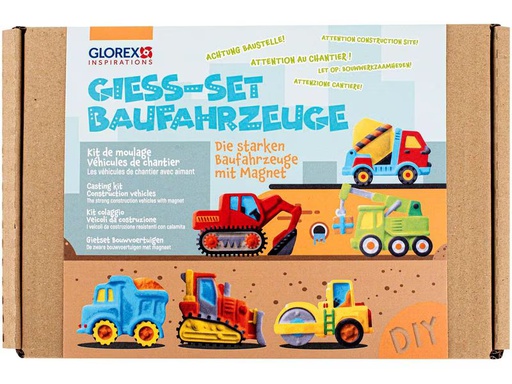 [90340763 1694684] Glorex Modellier-Set Baufahrzeuge
