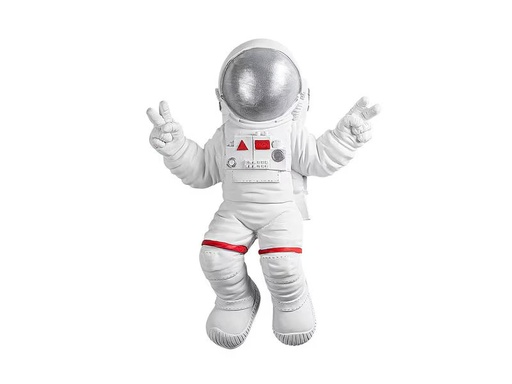 [90340803 1683070] Wallxpert Wanddekoration Astronaut 35 x 48 cm, Silber/Weiss